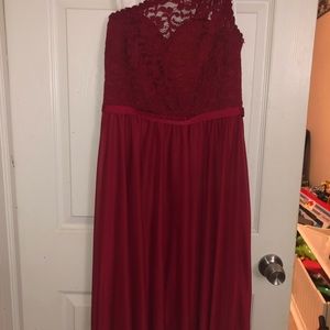 David’s Bridal Short Bridesmaid Dress 8